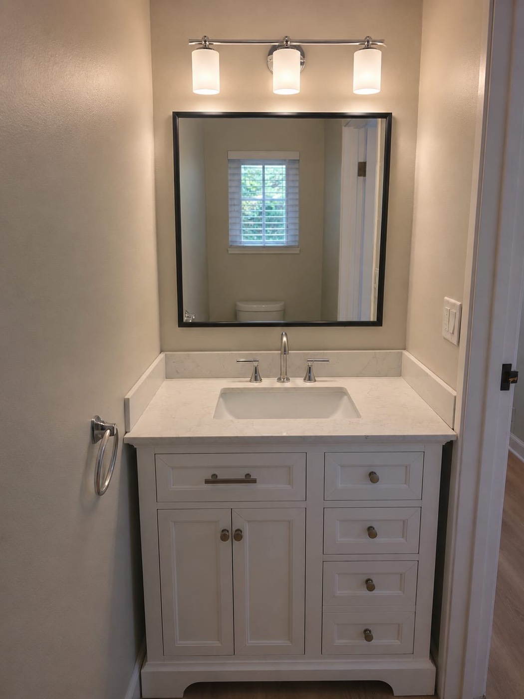 Half bathroom renovation