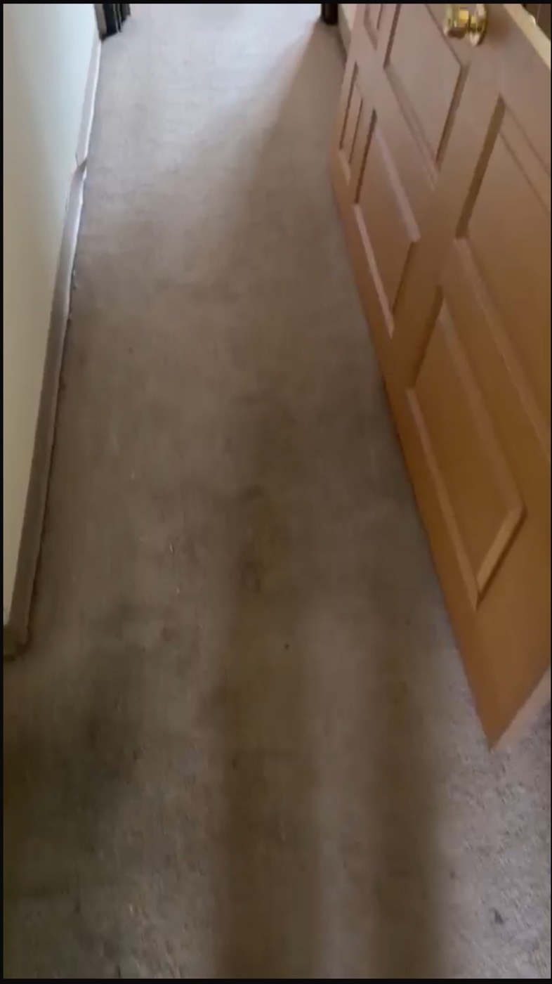 Upstairs hallway before renovation